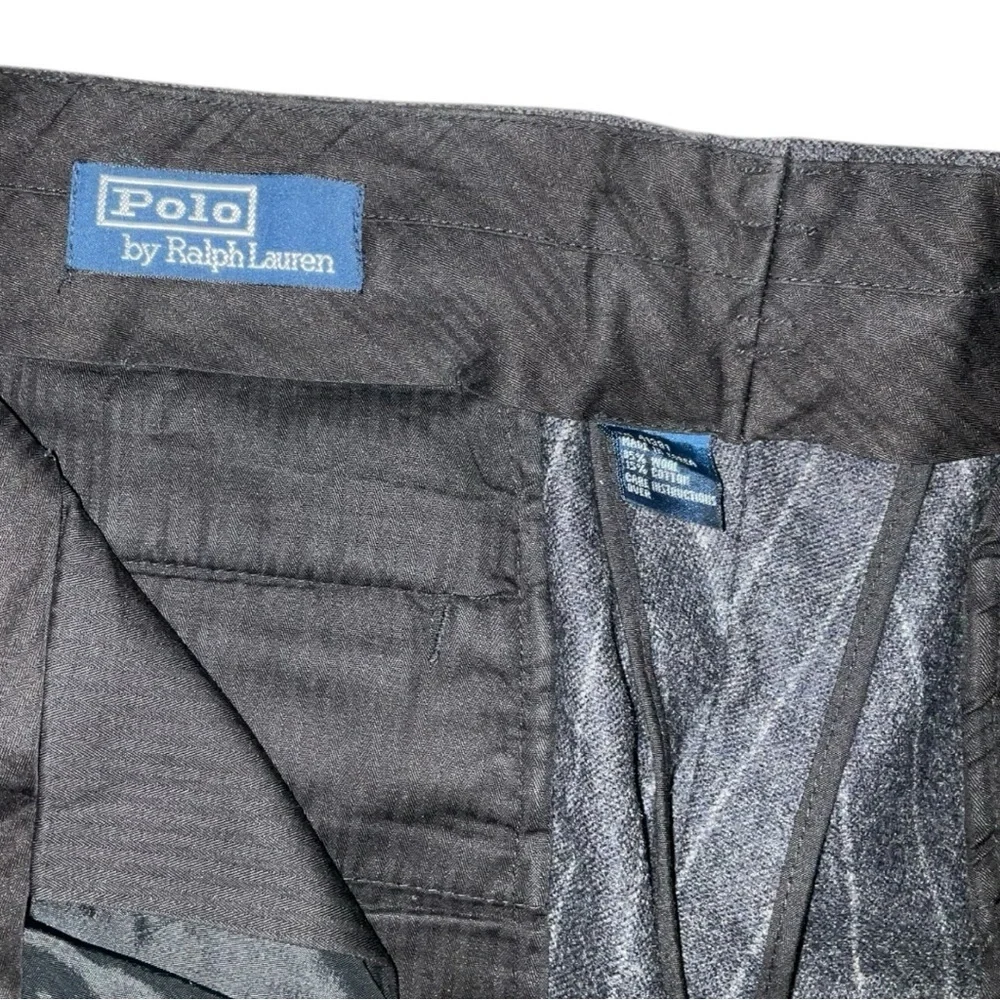 Vintage Polo Ralph Lauren Wool Striped Dress‎ Pants 34X30